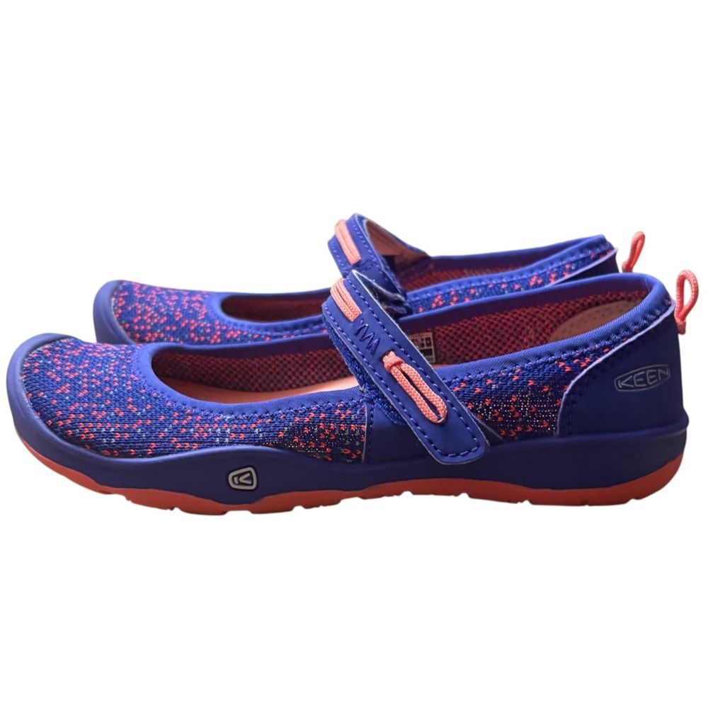KEEN Baby Moxie Mary Jane Water Shoes in Royal Blue/Fusion Coral Size 2 - Picture 6 of 10